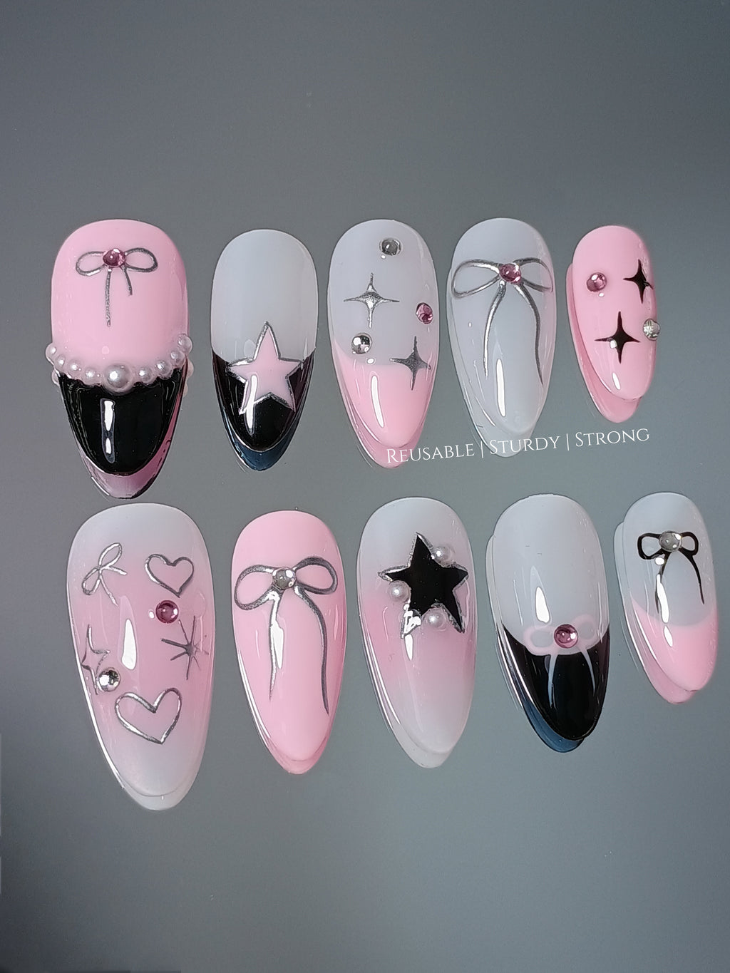 Kpop Y2K Black Pink Star