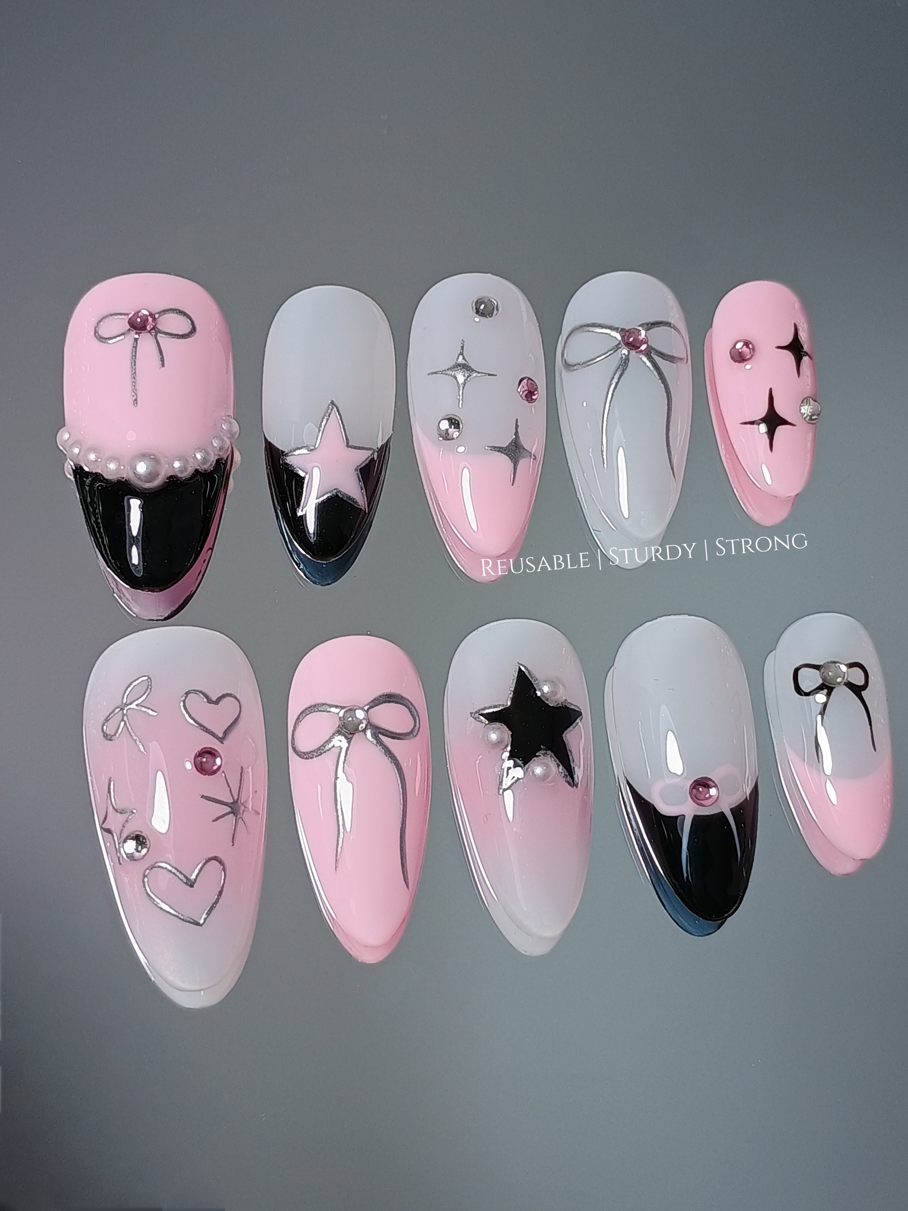 Kpop Y2K Black Pink Star