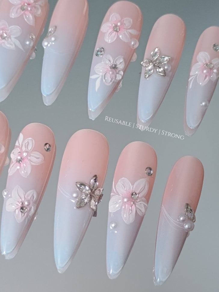 Long Almond Ocean Flower
