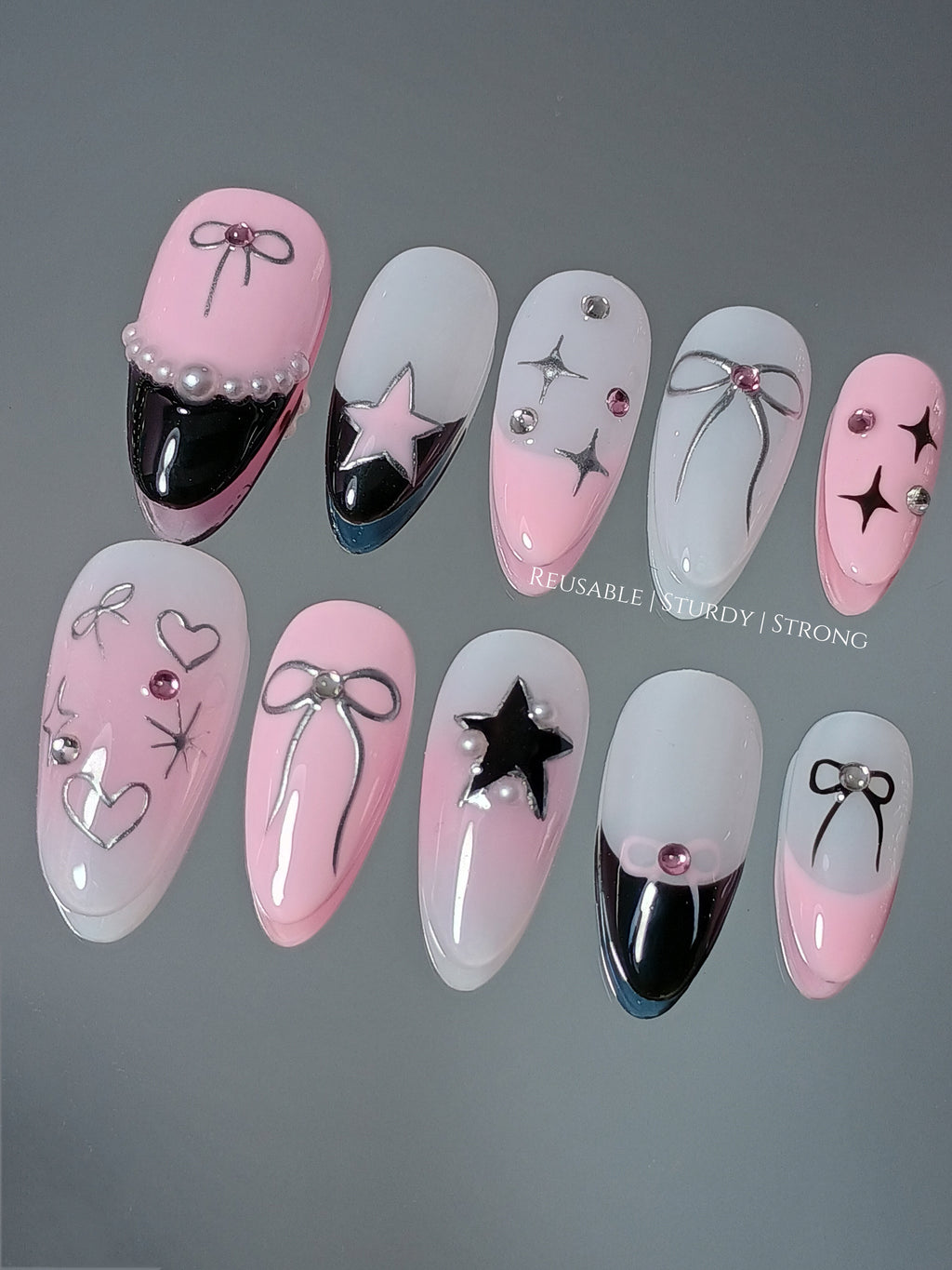 Kpop Y2K Black Pink Star
