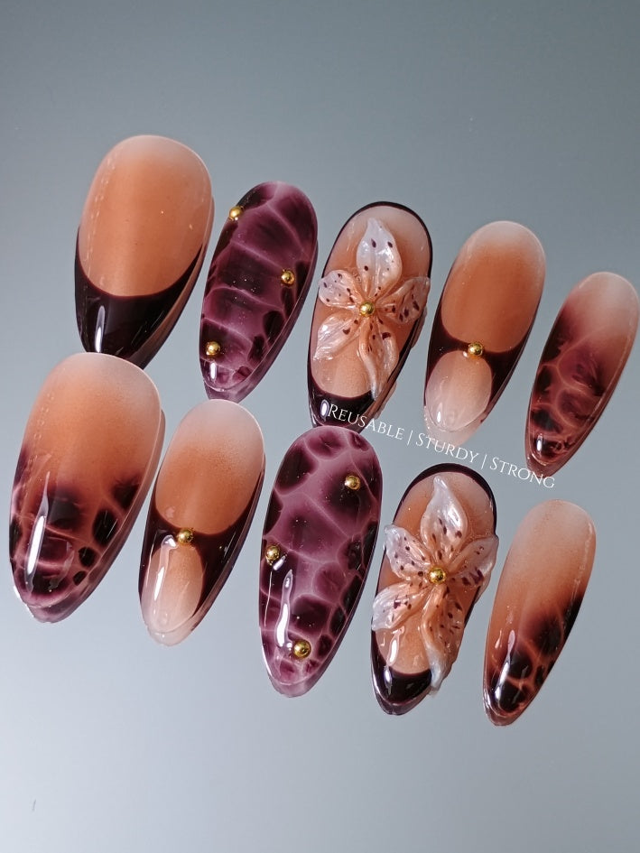 Blissful Chic Brown Orchid Dreams