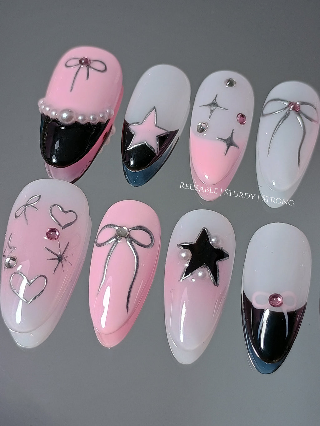 Kpop Y2K Black Pink Star