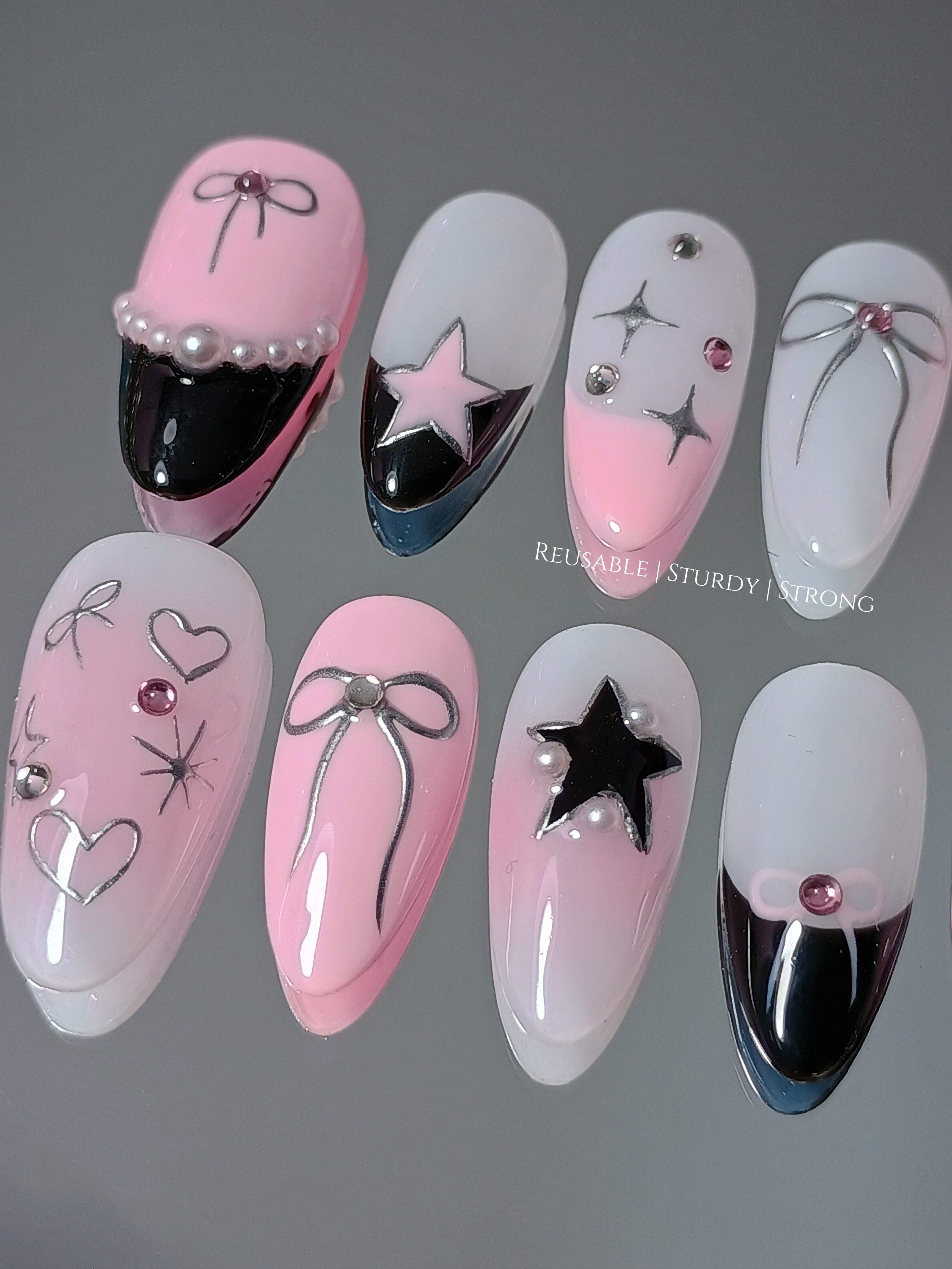 Kpop Y2K Black Pink Star