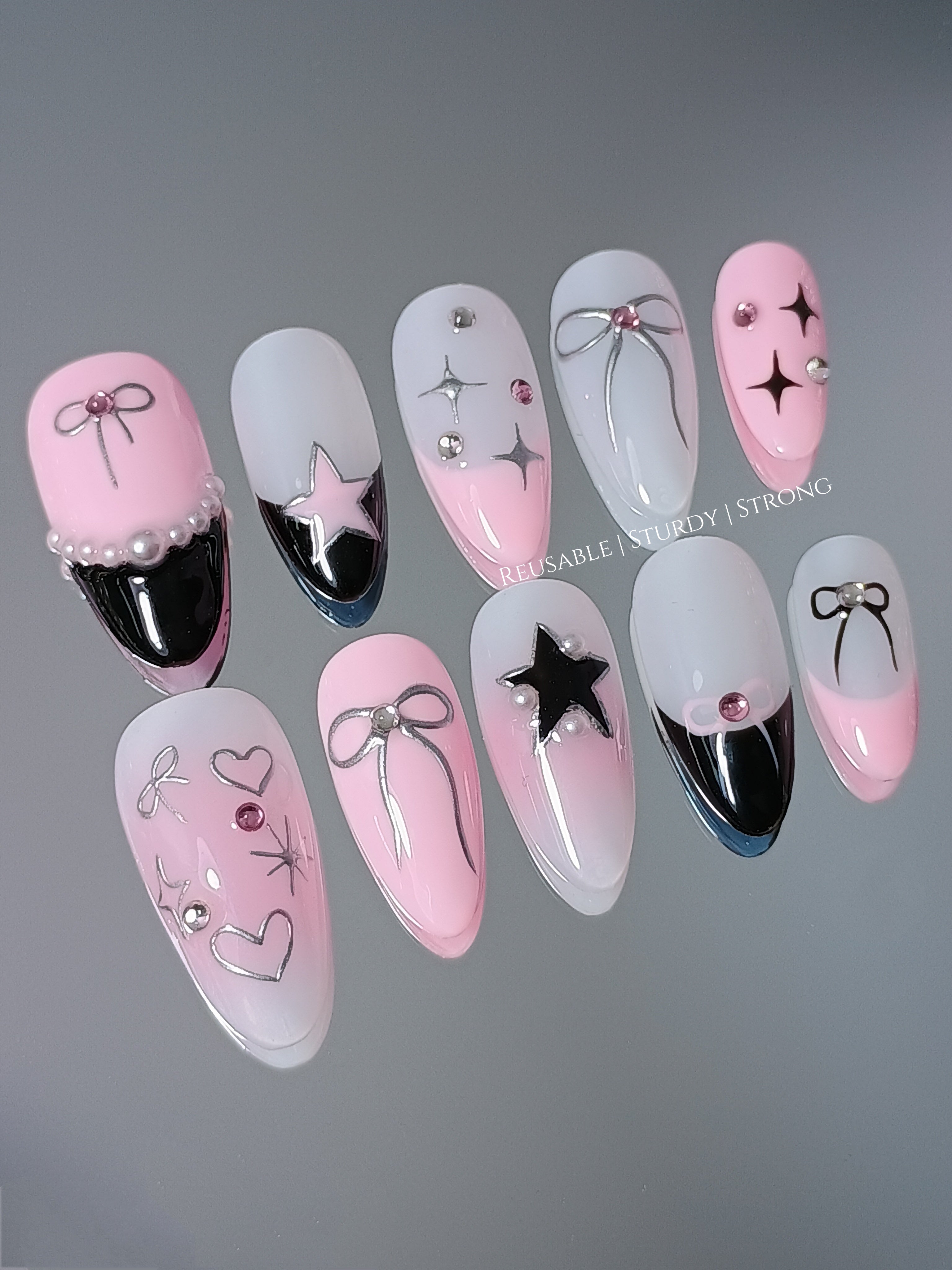 Kpop Y2K Black Pink Star