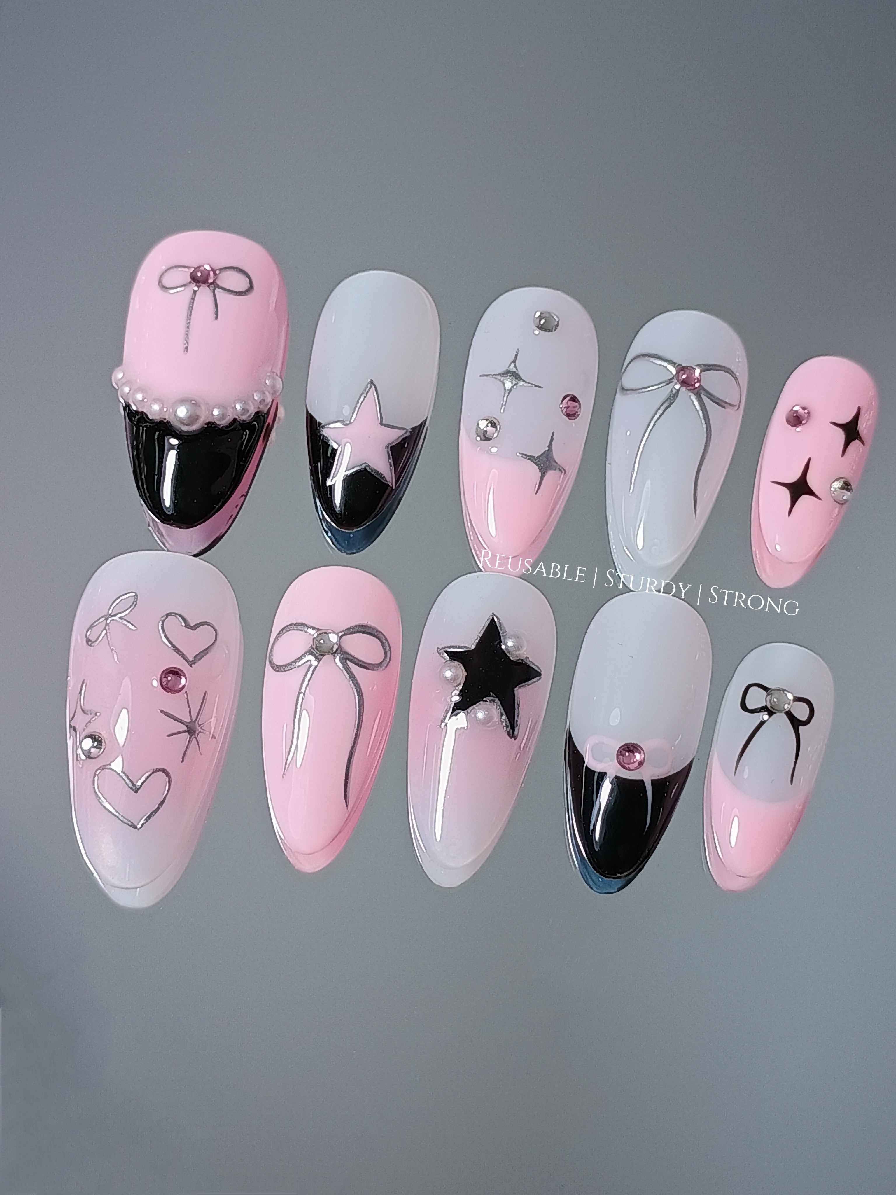Kpop Y2K Black Pink Star