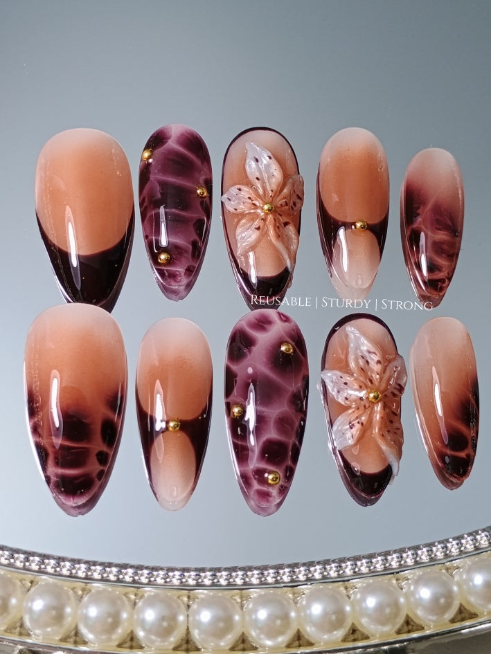 Blissful Chic Brown Orchid Dreams