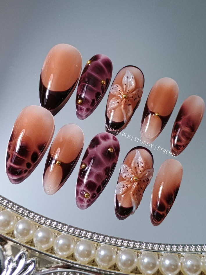 Blissful Chic Brown Orchid Dreams