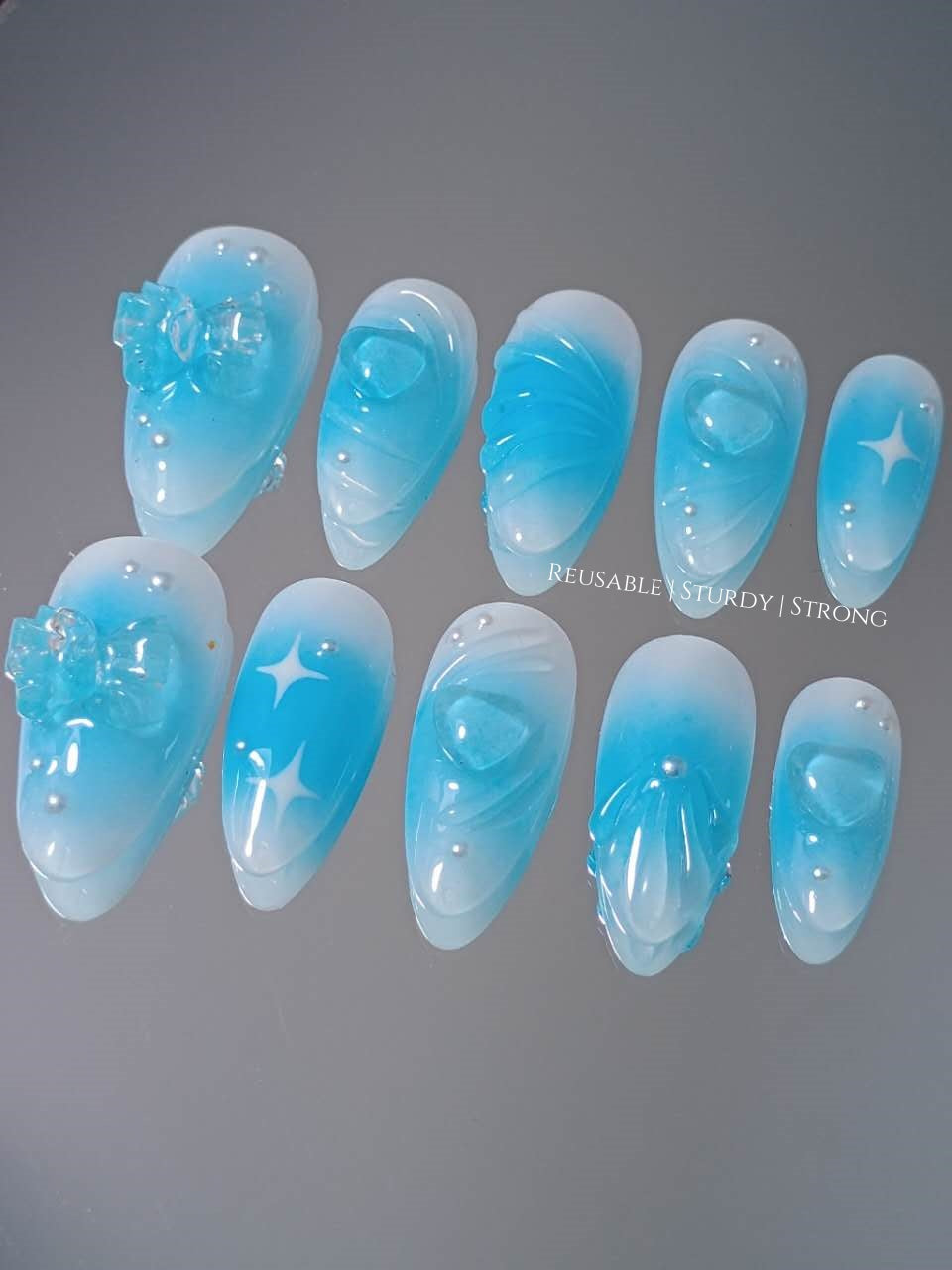 Blushed Blue Romance Heart