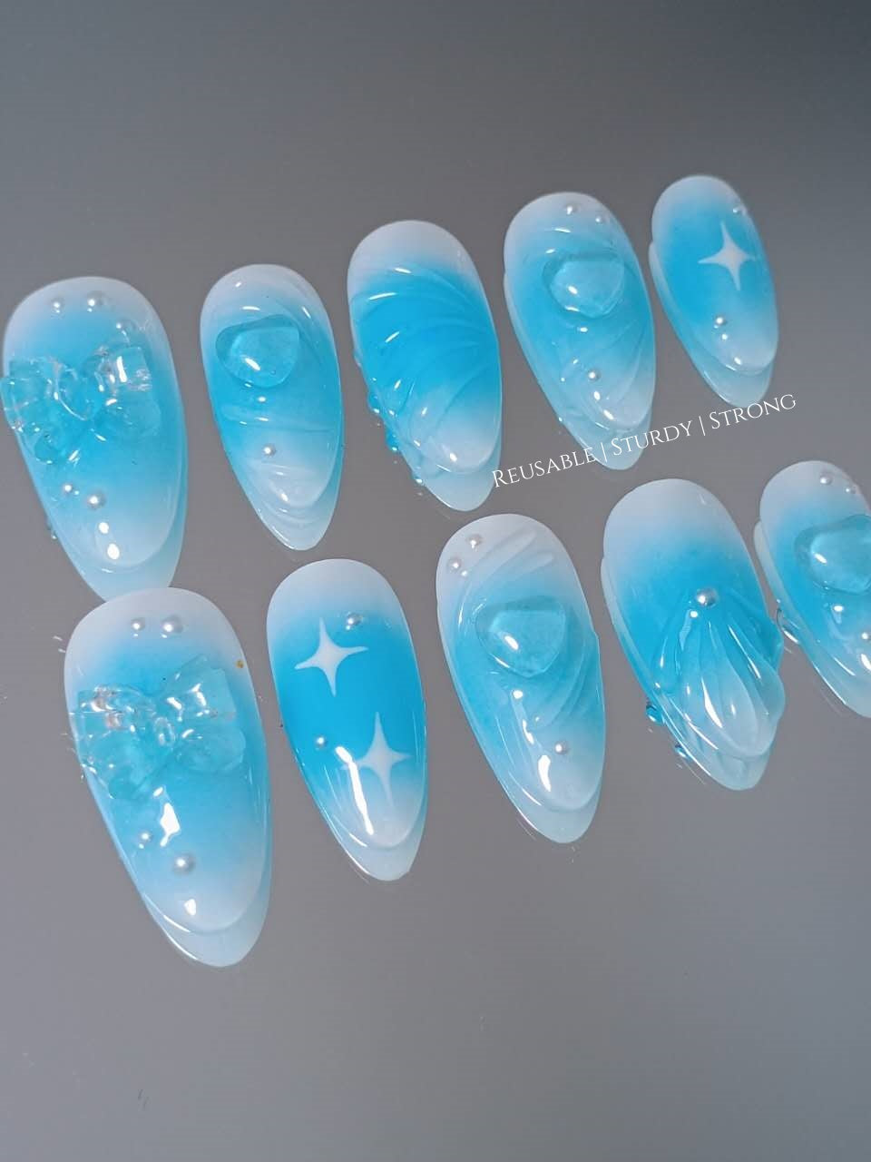 Blushed Blue Romance Heart