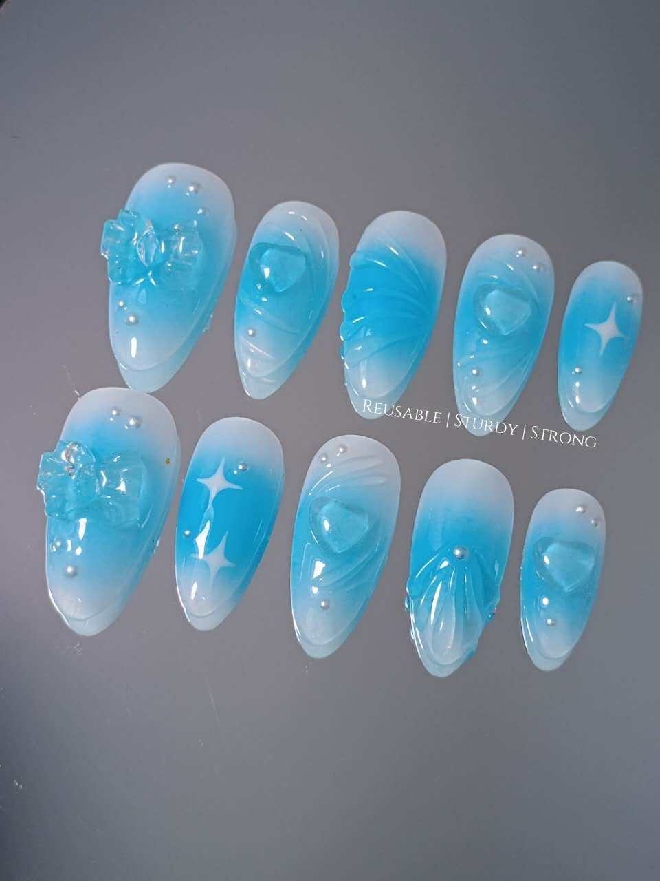 Blushed Blue Romance Heart