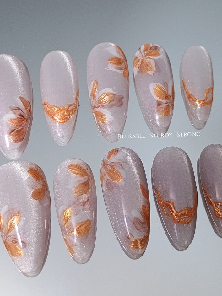 Vintage Copper Flower Garden