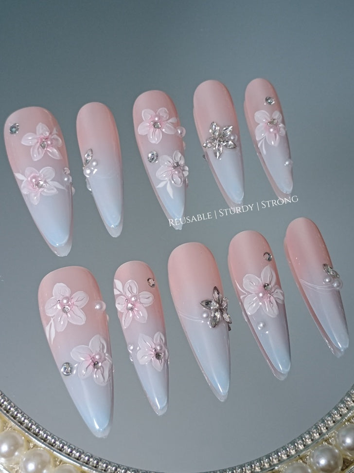 Long Almond Ocean Flower