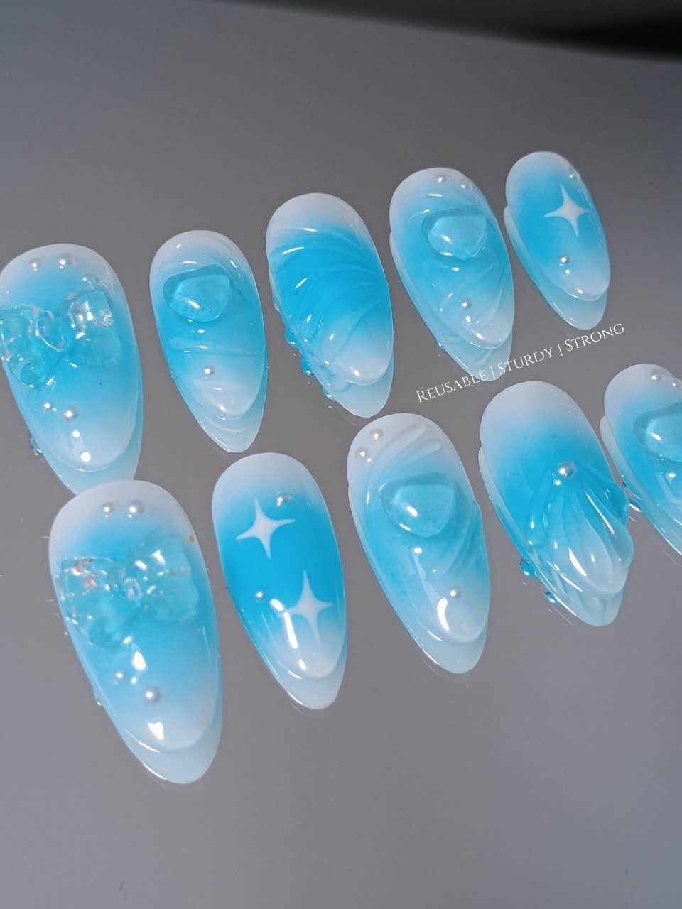 Blushed Blue Romance Heart