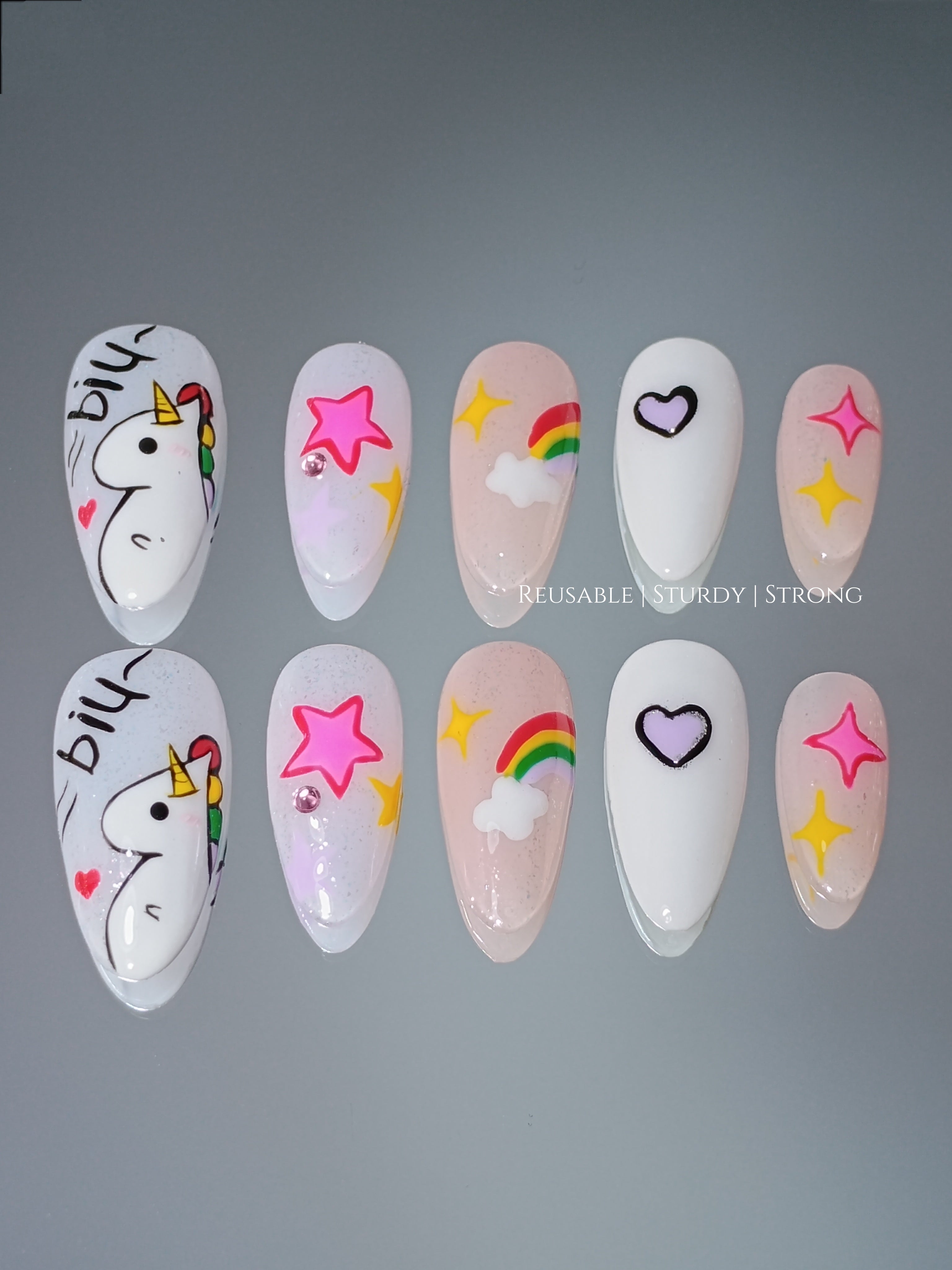 Magical Unicorn Rainbow Star