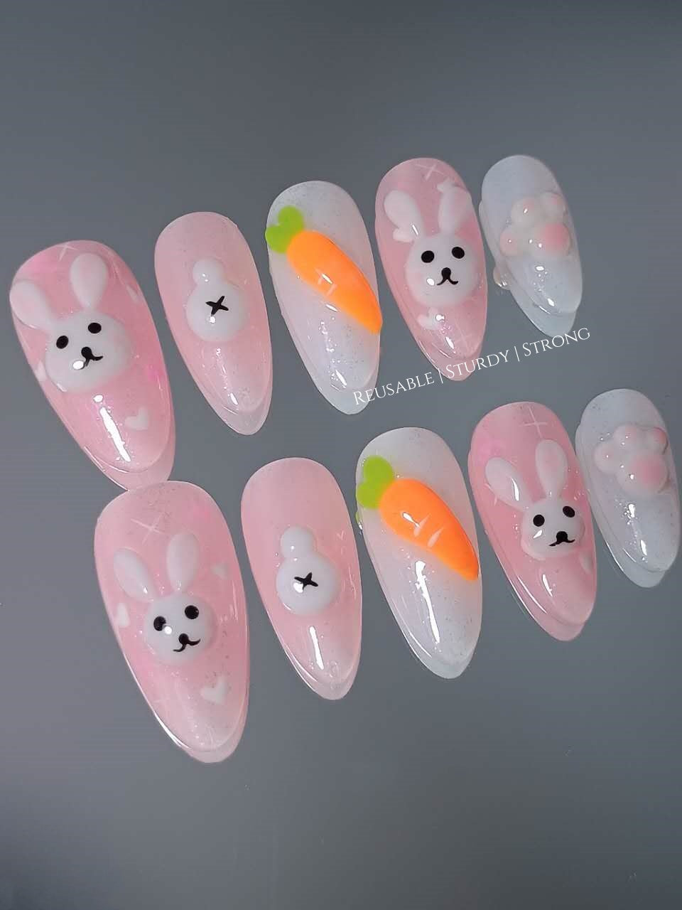 Adorable Bunny with Carrot