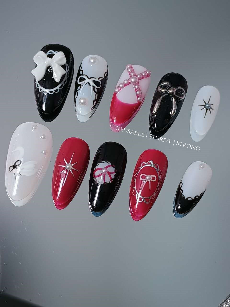 Classic White Goose with Red & Black Touch