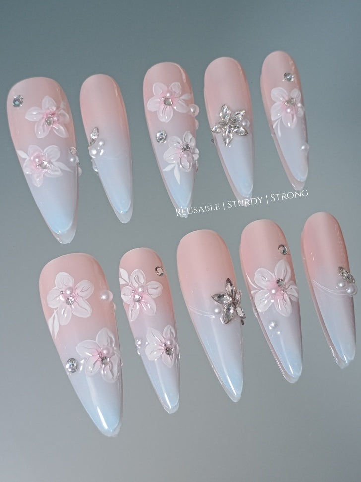 Long Almond Ocean Flower