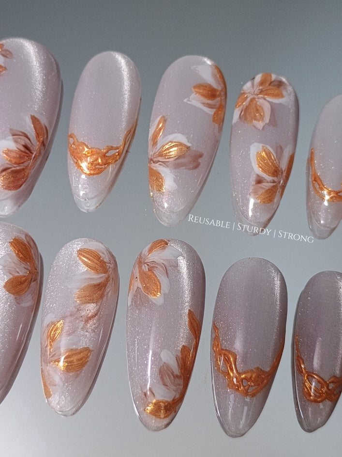 Vintage Copper Flower Garden