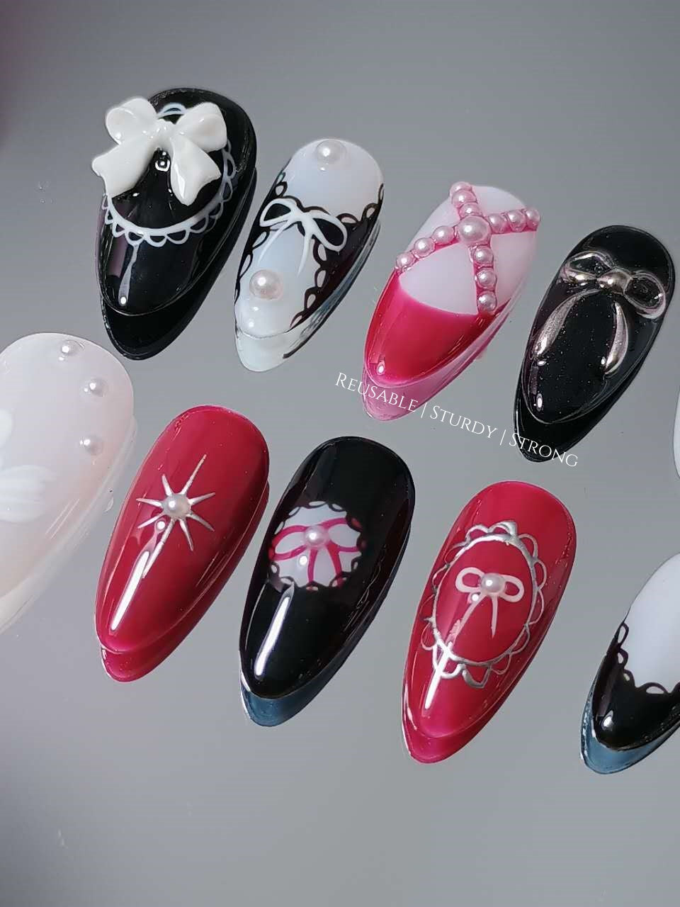 Classic White Goose with Red & Black Touch