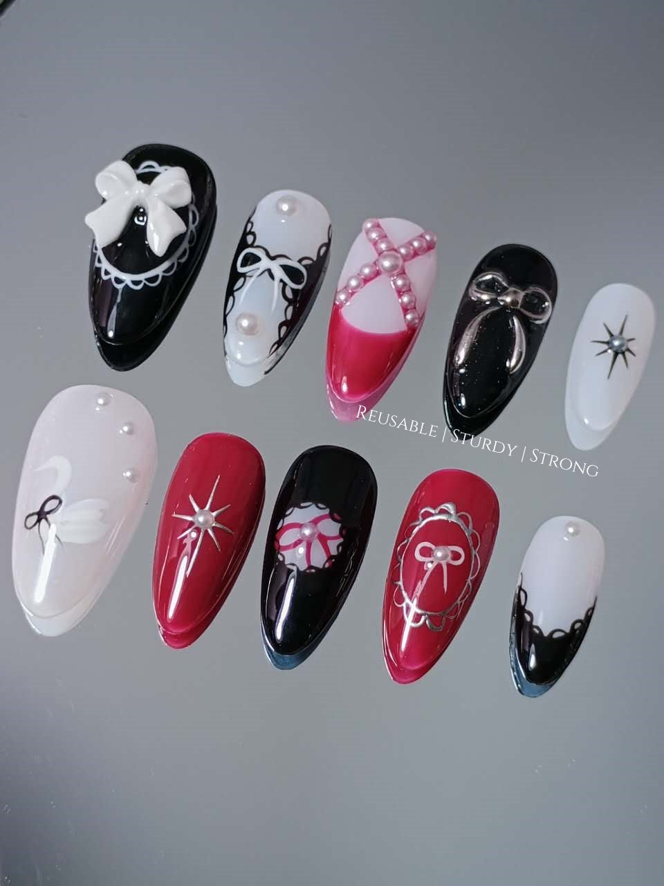 Classic White Goose with Red & Black Touch