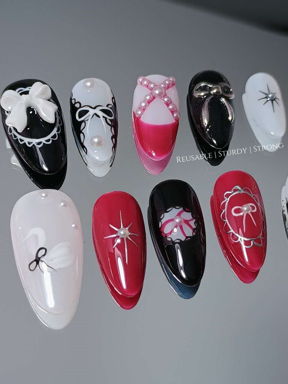 Classic White Goose with Red & Black Touch