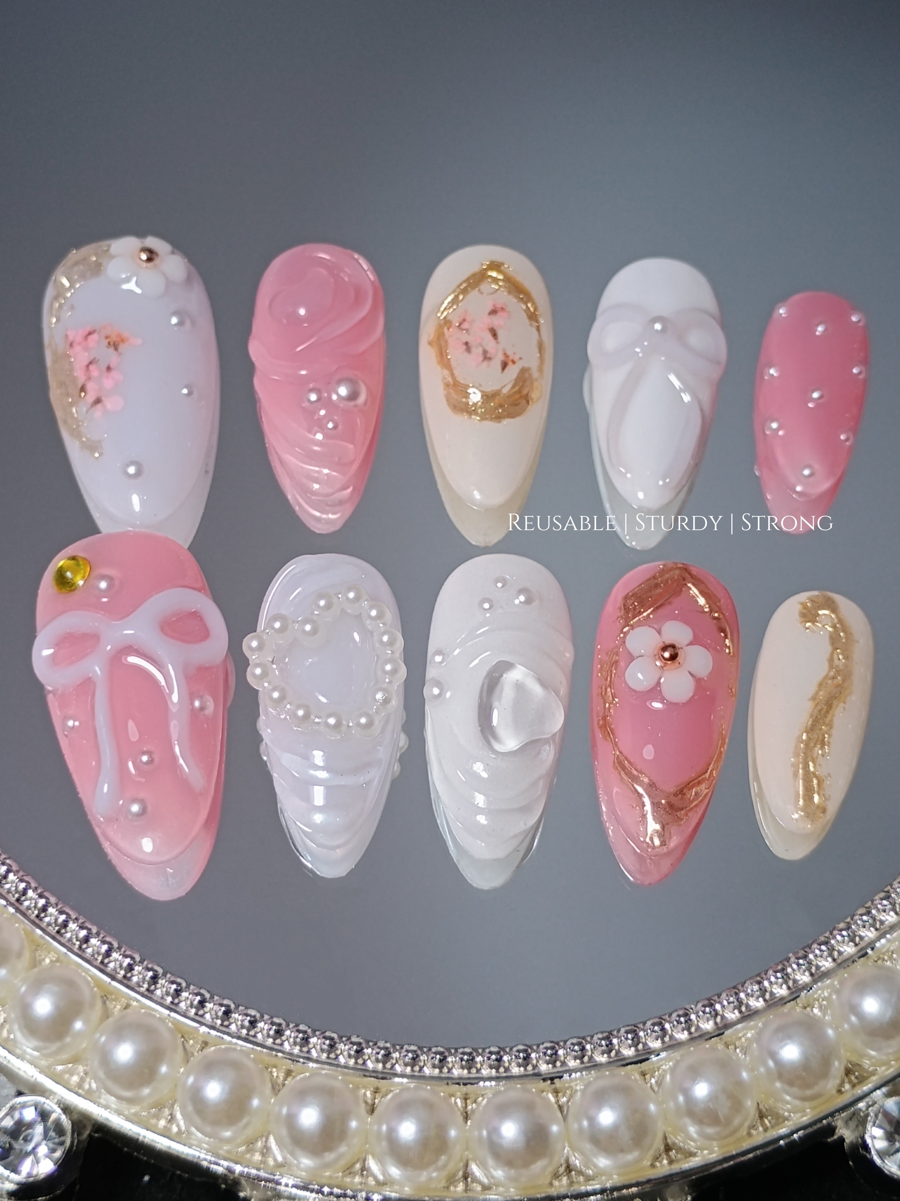 Girly Soft Pink Little Flower Frame