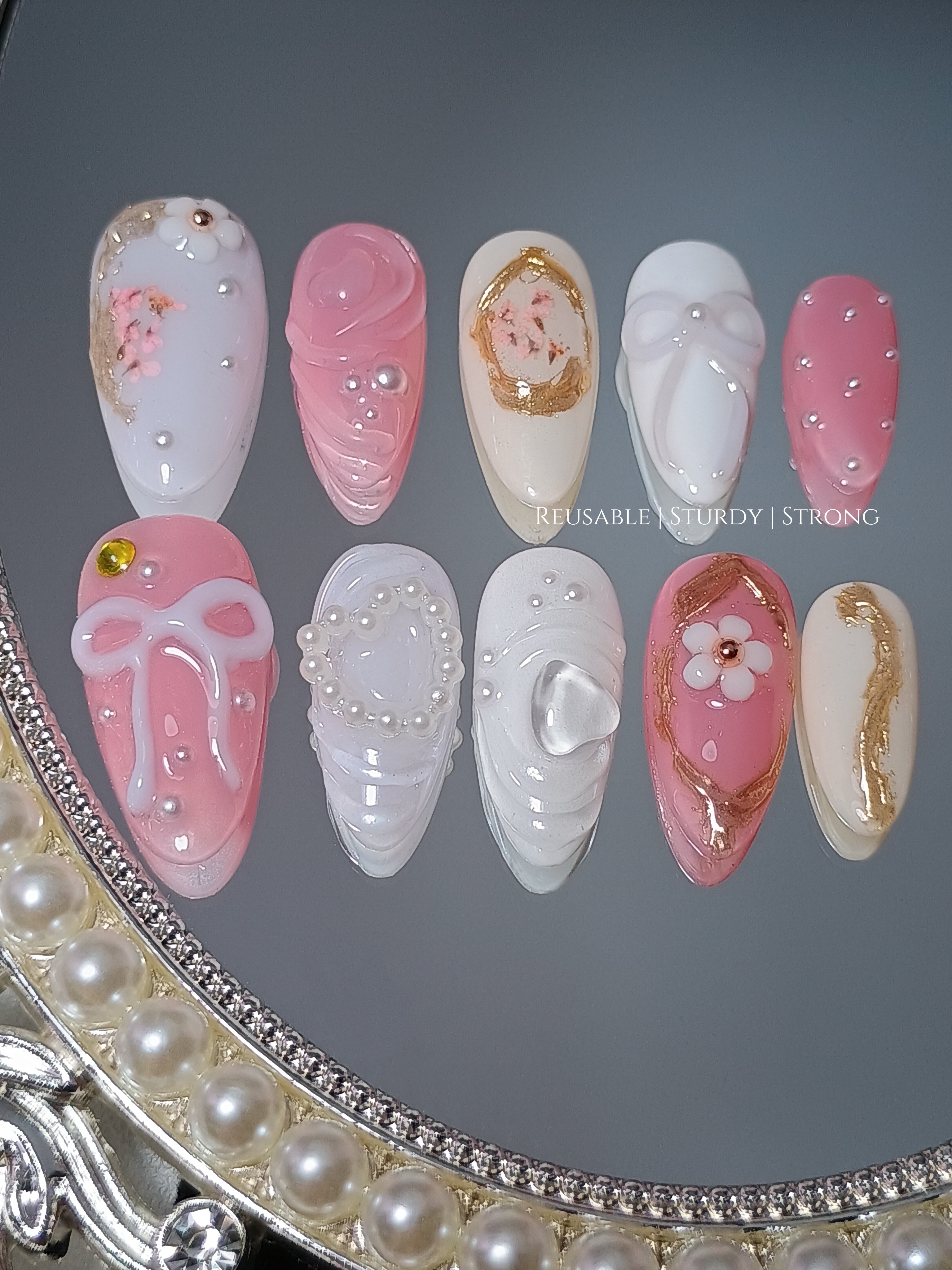 Girly Soft Pink Little Flower Frame