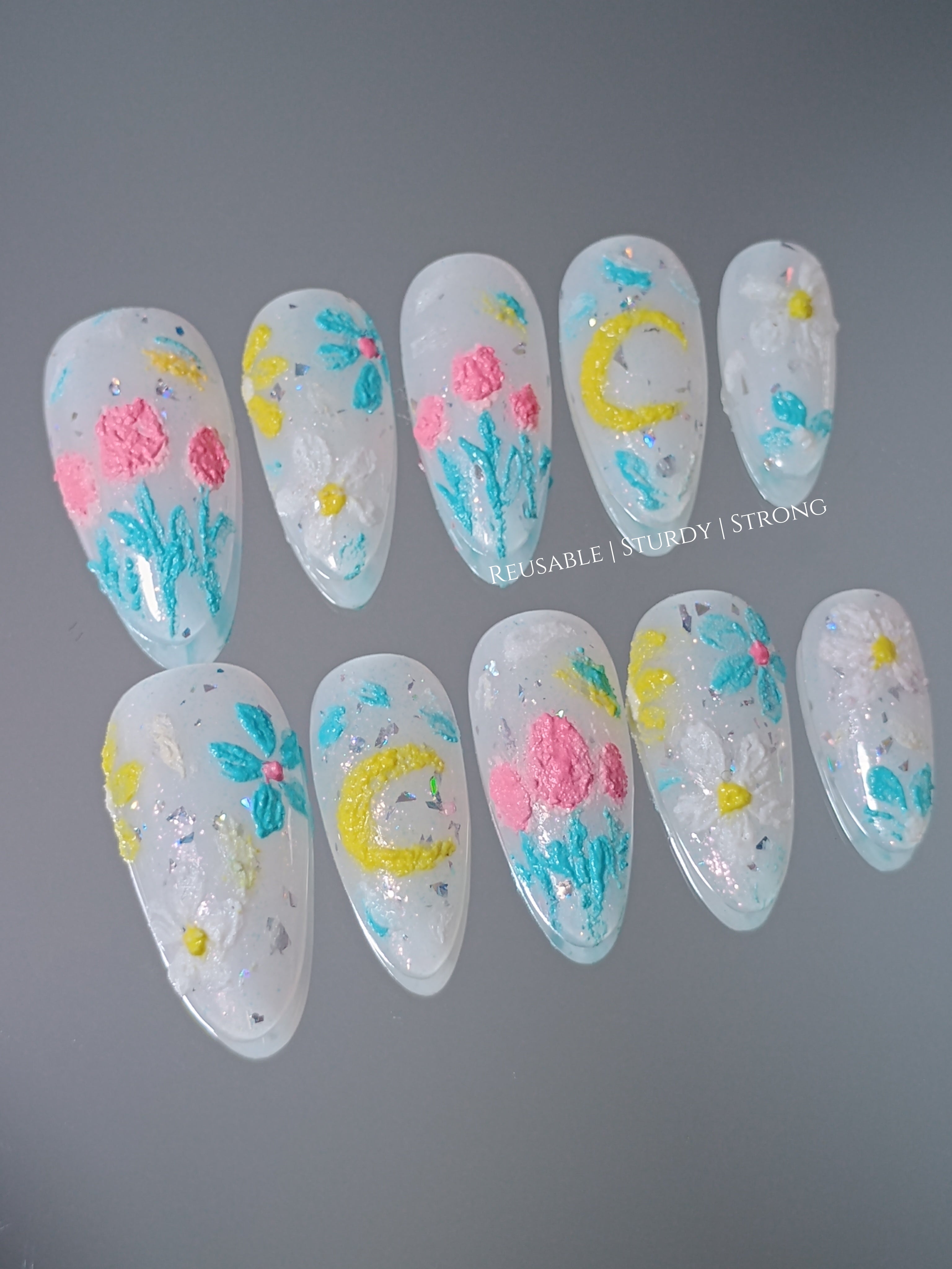 Colourful Textured Tulip