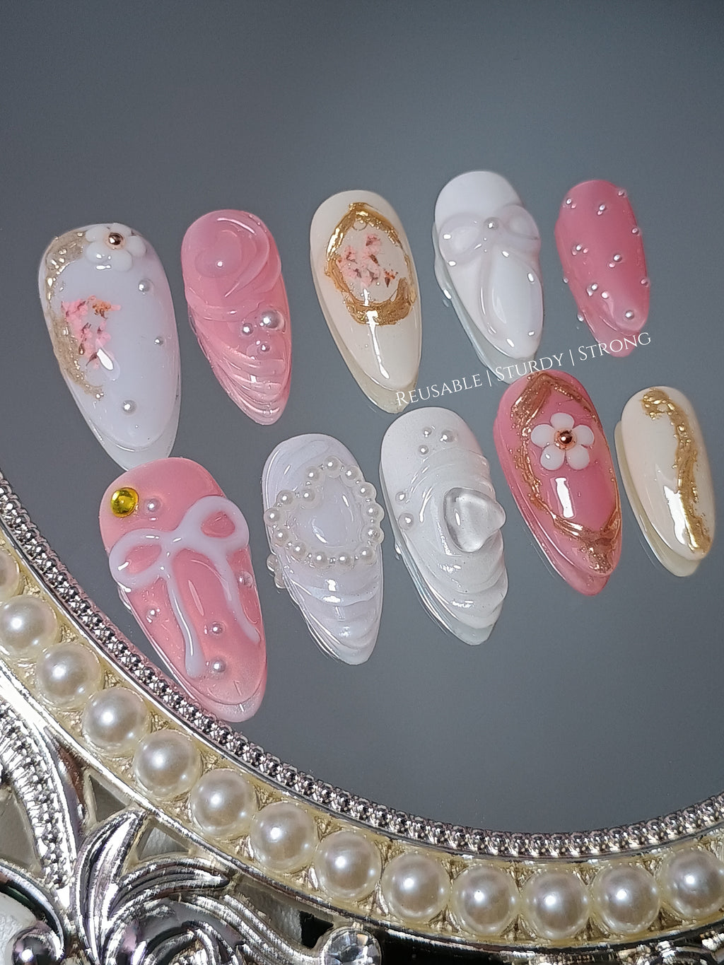 Girly Soft Pink Little Flower Frame