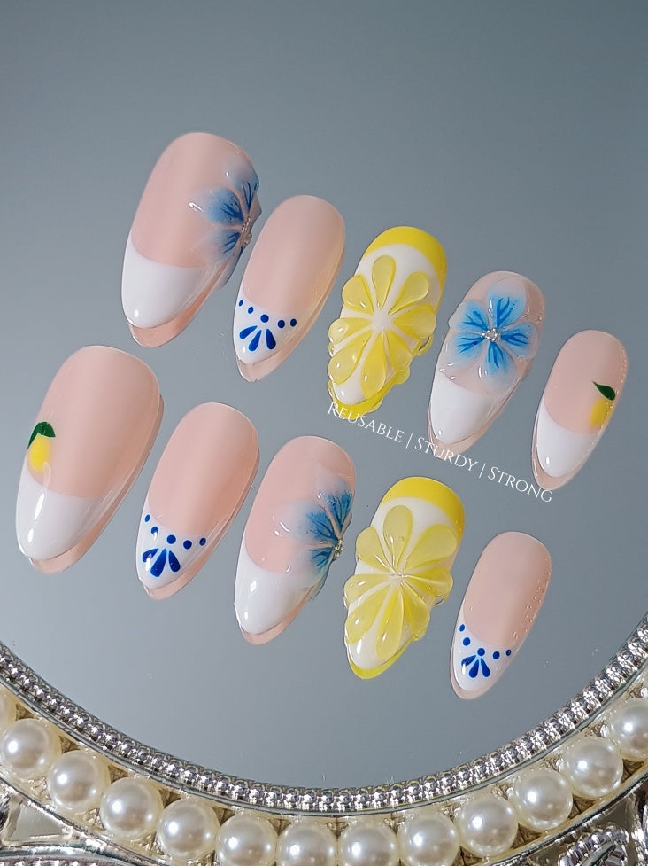 Zesty Lemon and Orchid Flower