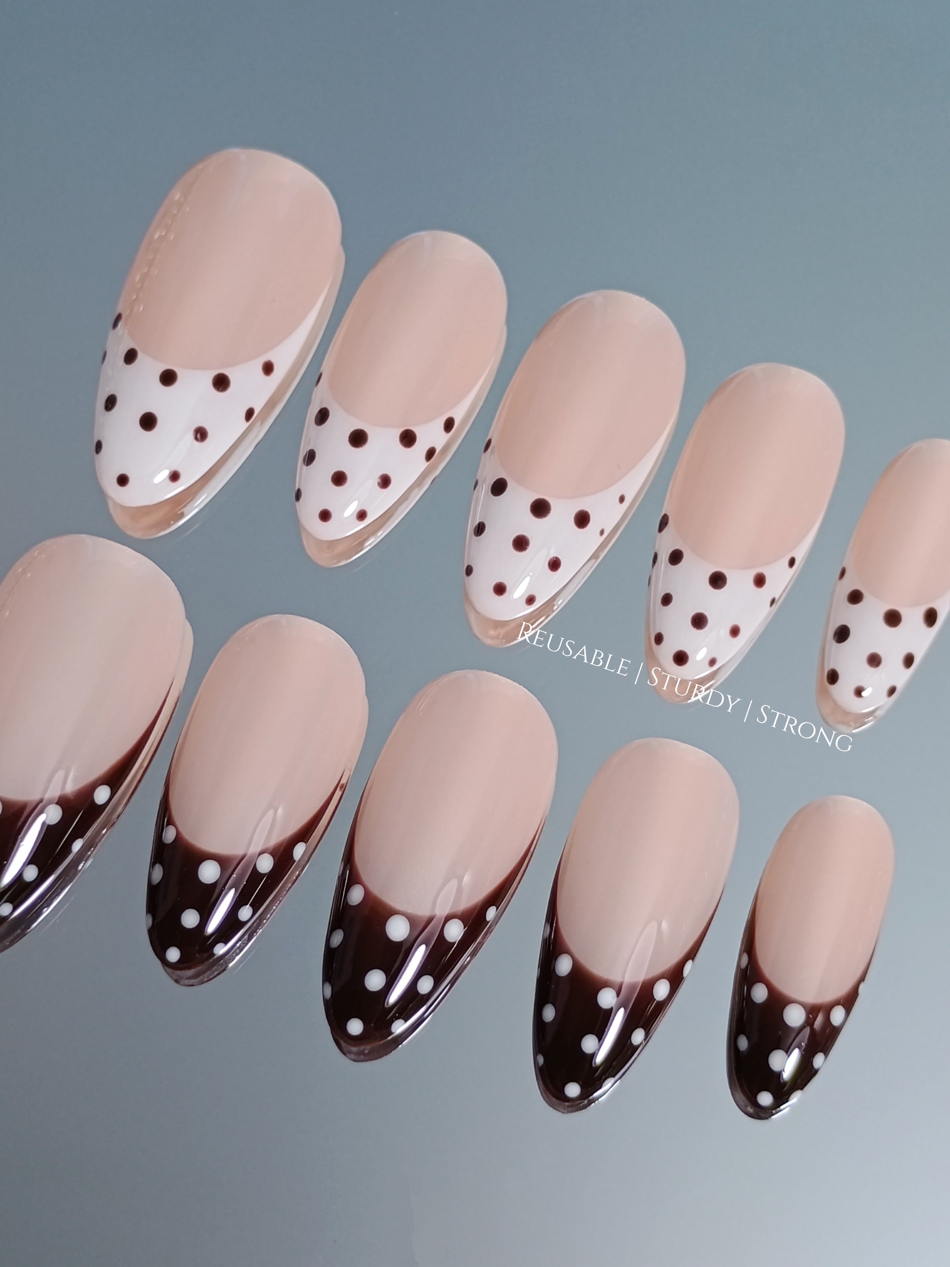 Classic Polka Dot French Tips