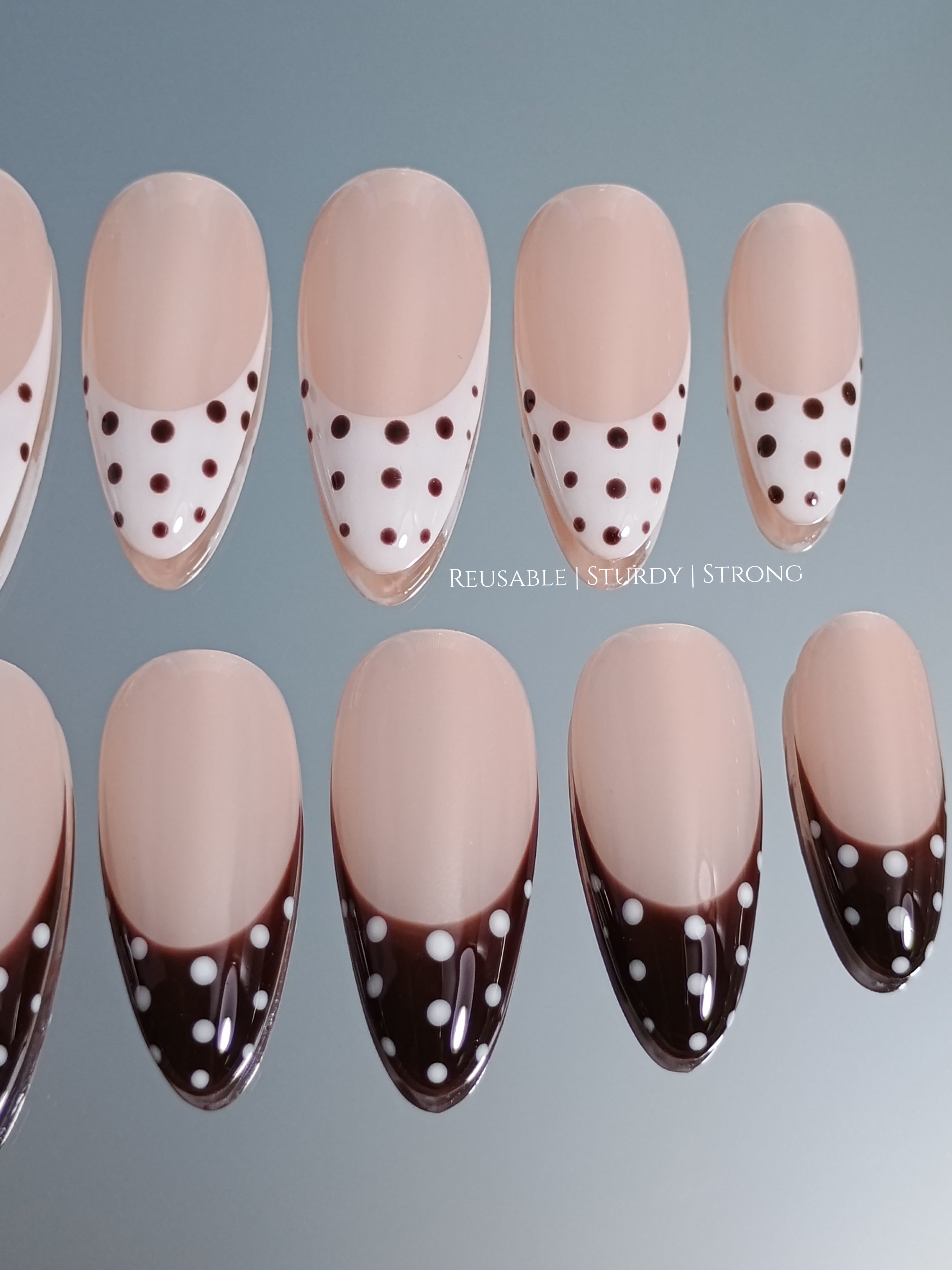 Classic Polka Dot French Tips