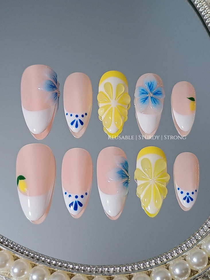 Zesty Lemon and Orchid Flower