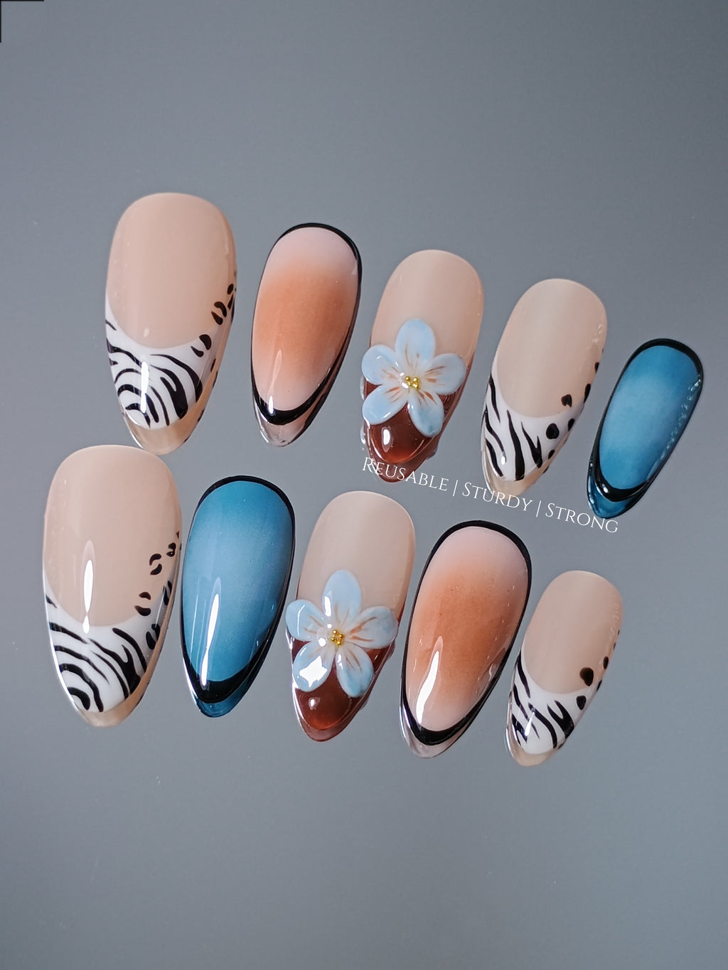 Tropical Zebra Floral