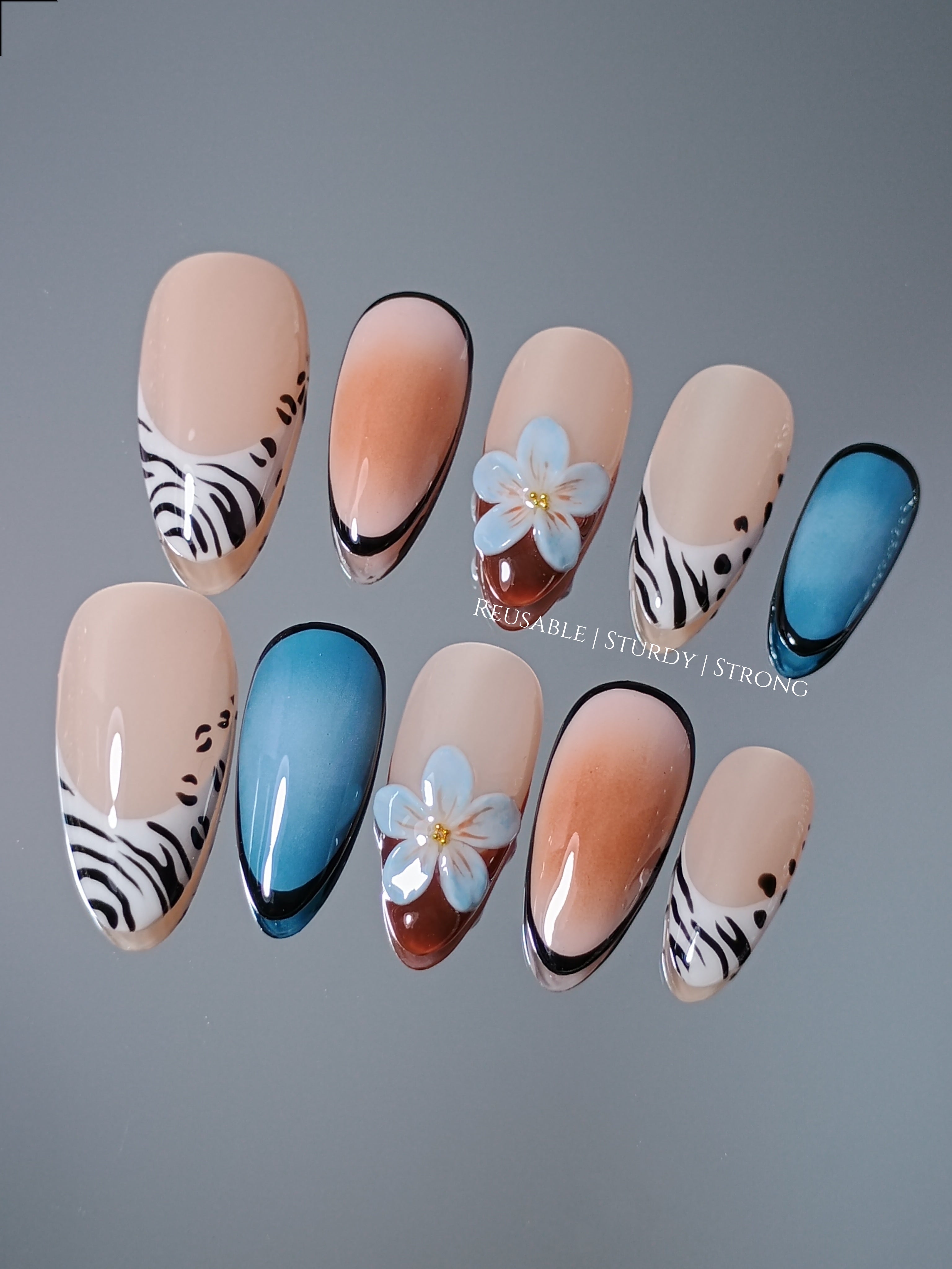 Tropical Zebra Floral