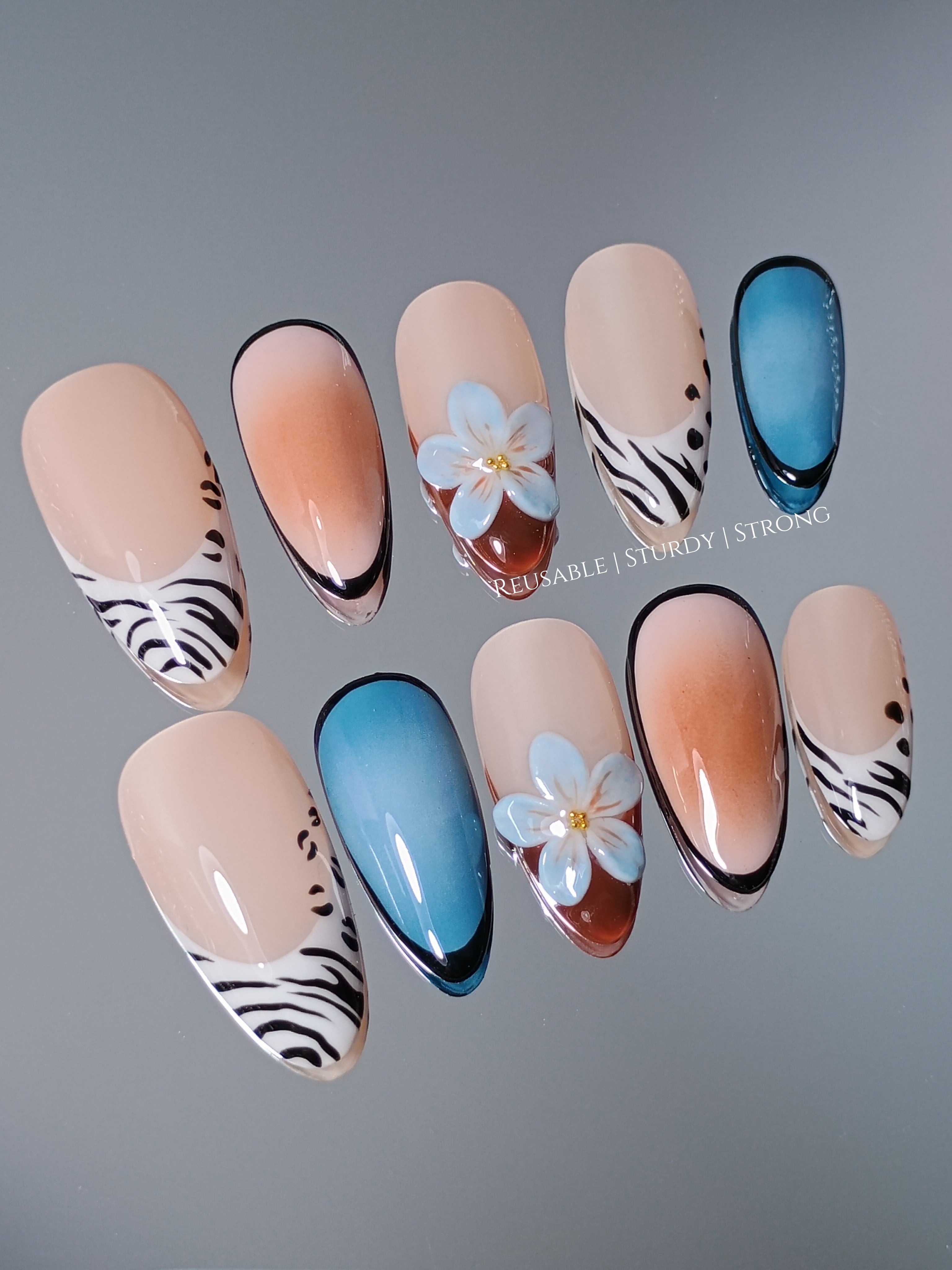 Tropical Zebra Floral