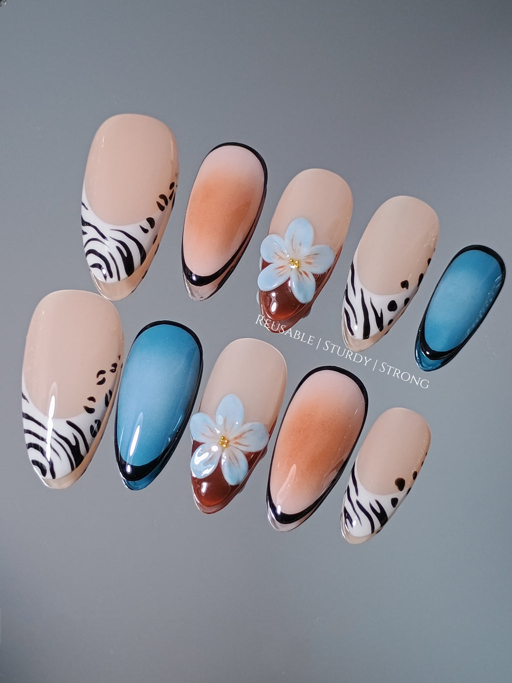 Tropical Zebra Floral