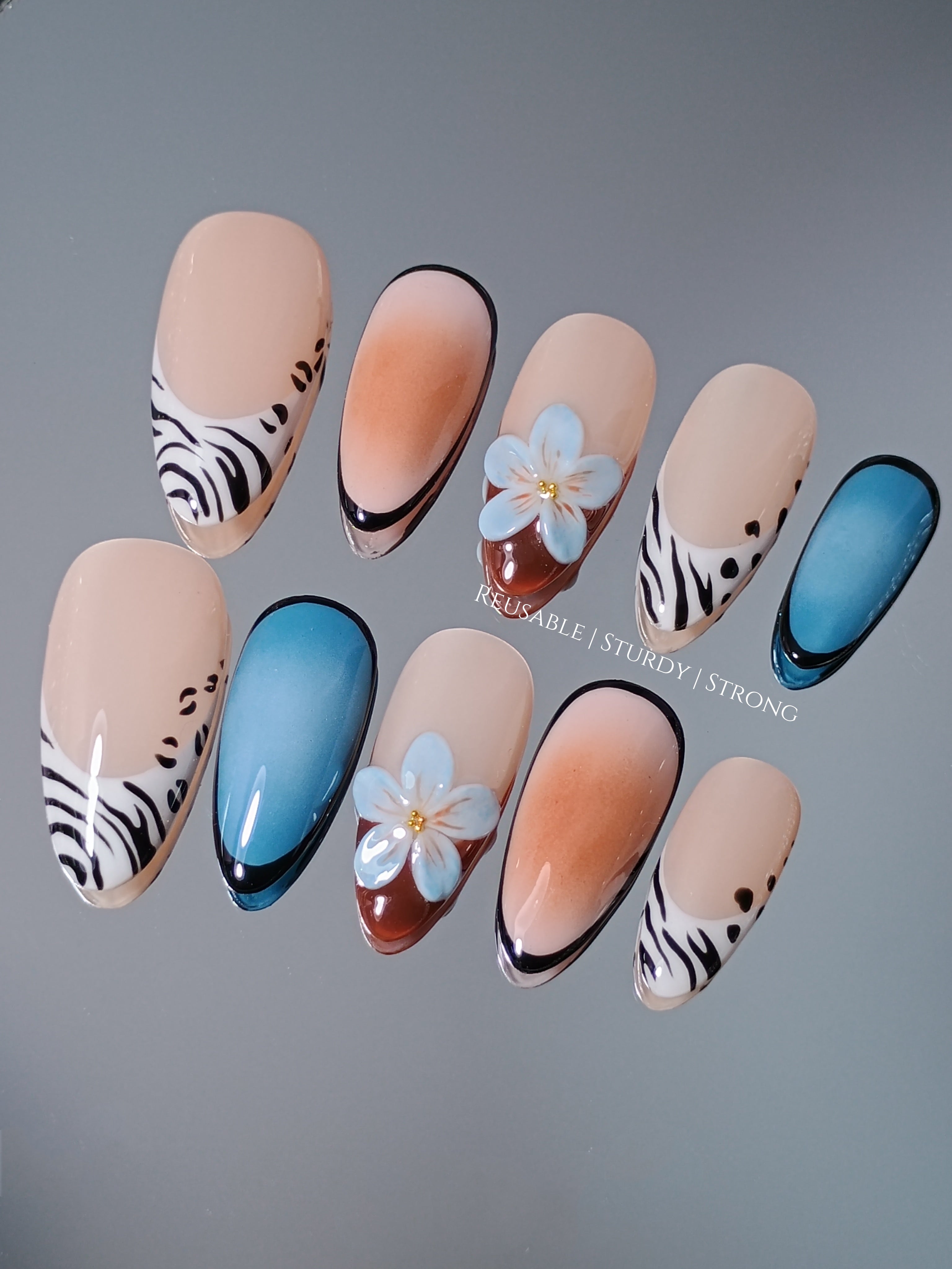 Tropical Zebra Floral