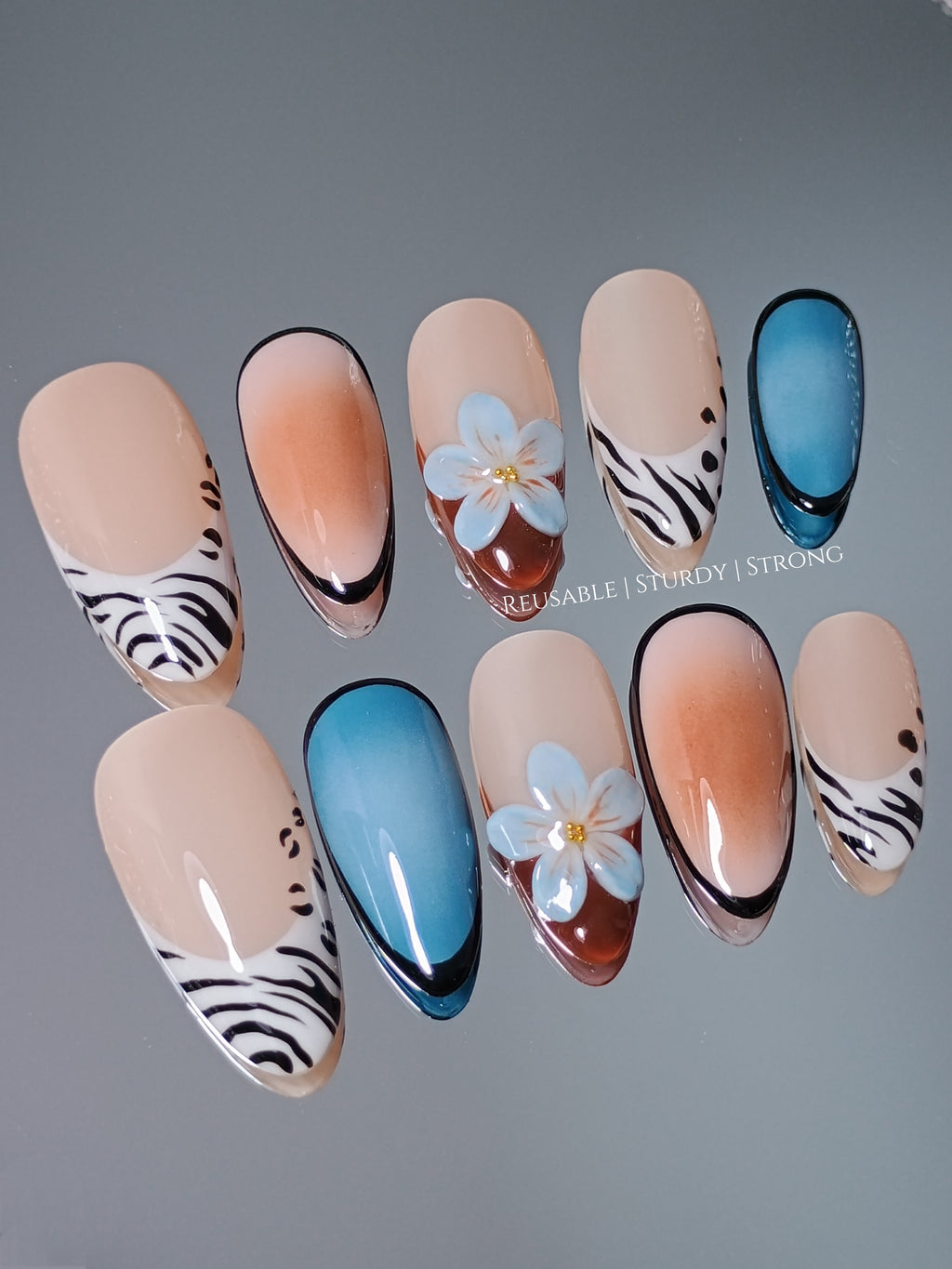 Tropical Zebra Floral