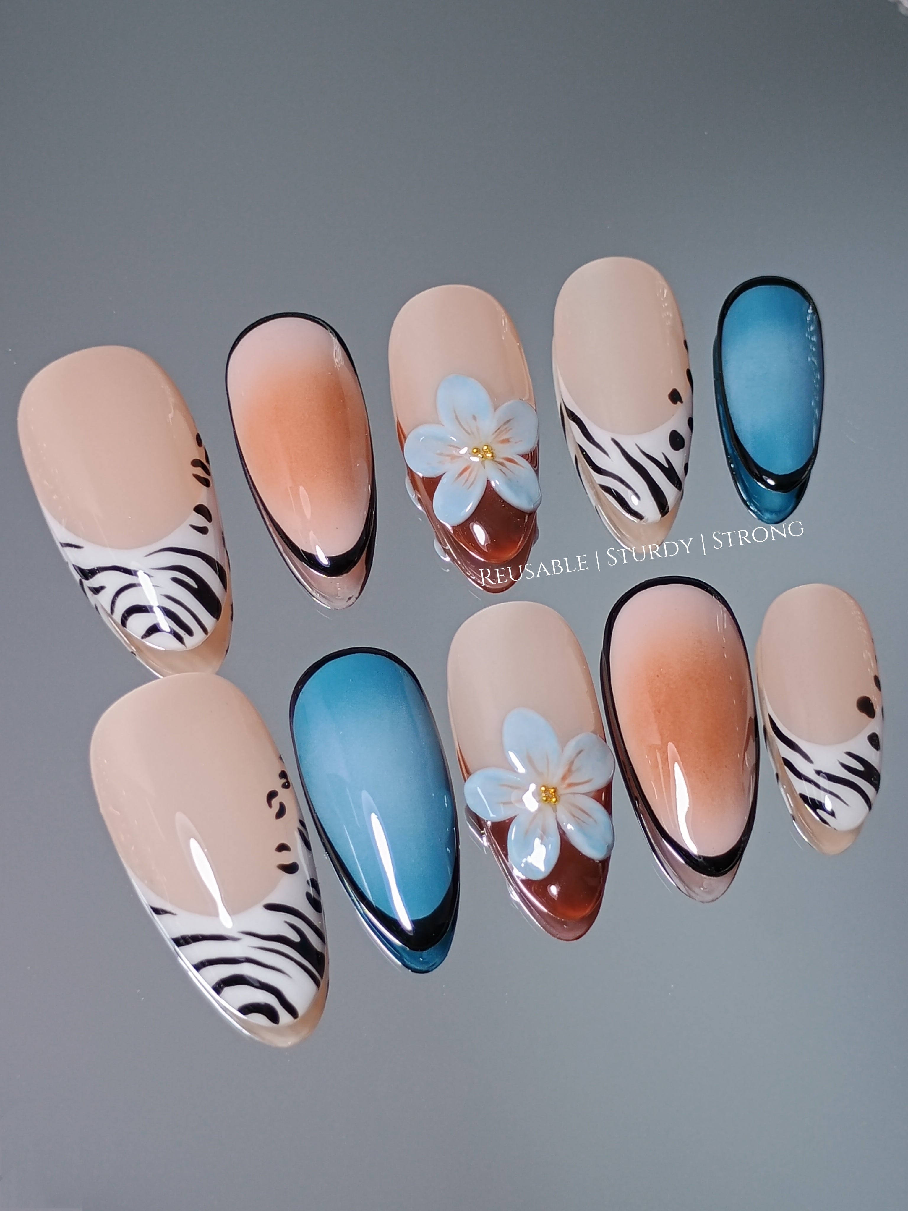 Tropical Zebra Floral