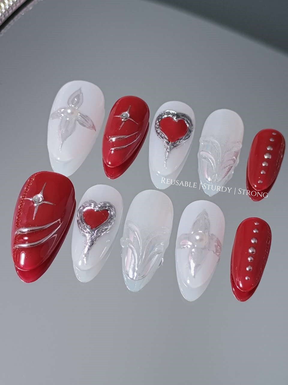 Handmade Gothic Dark Red Chrome