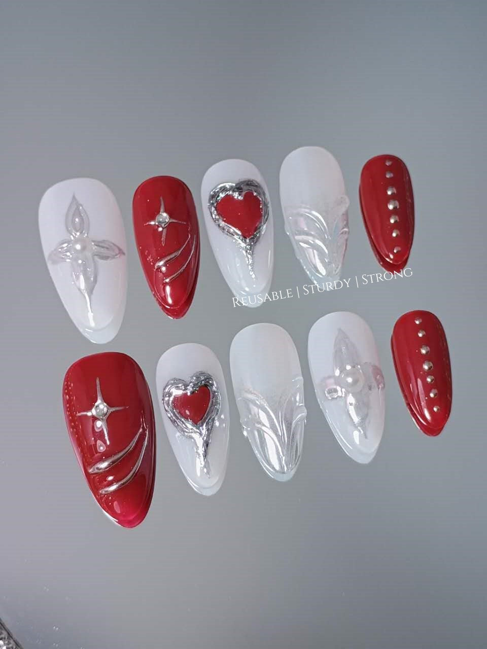 Handmade Gothic Dark Red Chrome