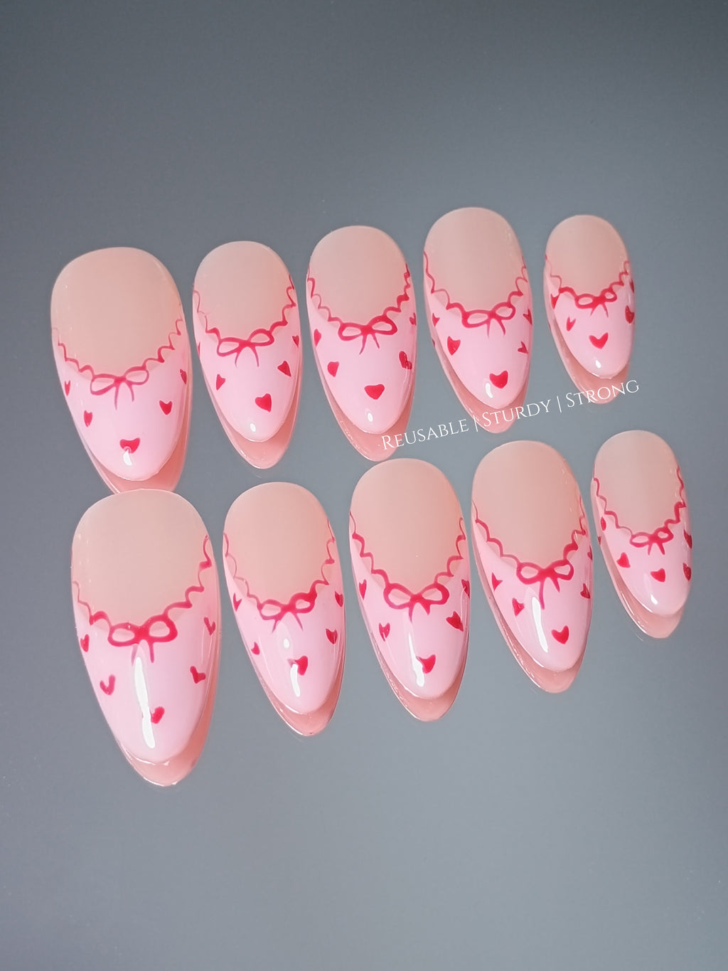 Little Hearts and Wavy French Tips