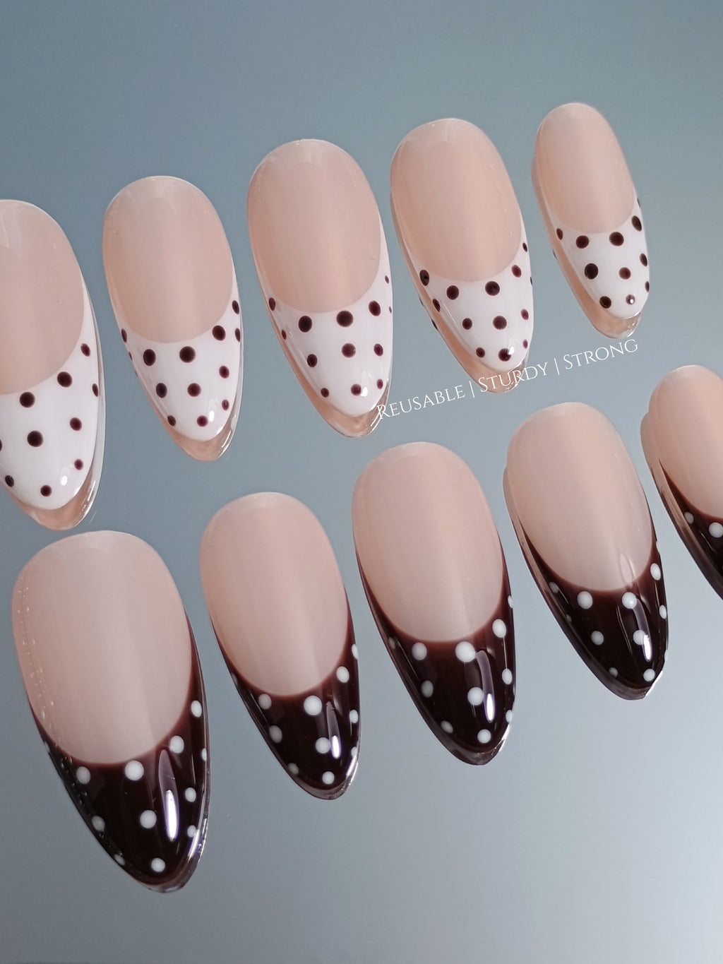 Classic Polka Dot French Tips