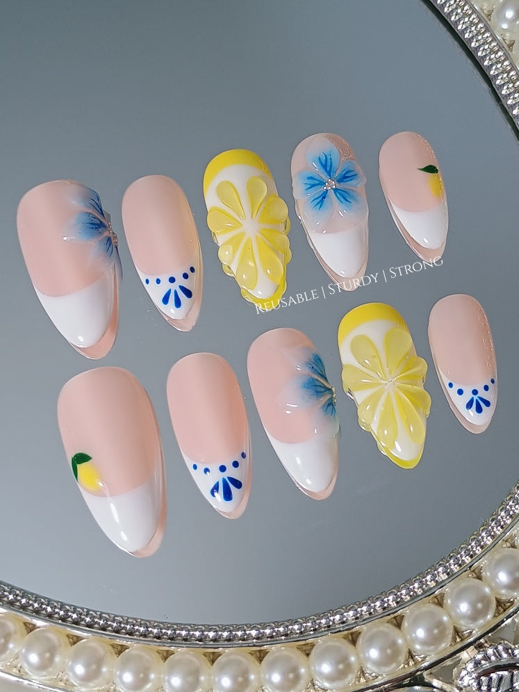 Zesty Lemon and Orchid Flower